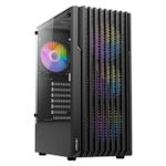 Gabinete Gamer Antec AX22 Elite c/ 4 Fans Rainbow Mid Tower Preto