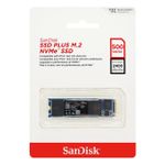 SSD Sandisk Plus 500GB M.2 NVMe PCIe 3.0 Leitura 2400MB/s Gravação 1500MB/s - SDSSDA3N-500G-G26