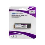 SSD Best Memory Highlander Series 512GB M.2 NVMe PCie 3.0 Leitura 2500MB/s Gravação 1600MB/s - BTPCI-512G-2000