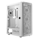 Gabinete Gamer Galax Revolution 07 c/ 4 Fans RGB Mid Tower Branco - G-CGG7AGWA4B0-GLXG