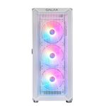 Gabinete Gamer Galax Revolution 07 c/ 4 Fans RGB Mid Tower Branco - G-CGG7AGWA4B0-GLXG