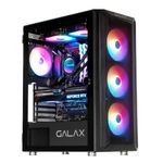 Gabinete Gamer Galax Revolution 07 c/ 4 Fans RGB Mid Tower Preto - G-CGG7AGBA4B0-GLXG