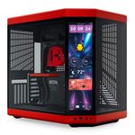 Gabinete Gamer Hyte Y70 Black Cherry com Tela Touch LCD 2K 14.1 - CS-HYTE-Y70TI-RB