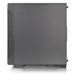 Gabinete Gamer Thermaltake S100TG Preto Mini Tower com Fonte 600W - CA-3Q9-60S1WZ-00