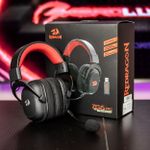 Headset Gamer Sem Fio Redragon Zeus Pro 7.1 Wireless  Bluetooth Preto H510-PRO - DESLACRADO