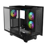 Gabinete Gamer Gamdias Atlas M1 Preto Mid Tower c/ 3 Fans ARGB