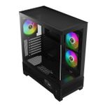Gabinete Gamer Gamdias Atlas M1 Preto Mid Tower c/ 3 Fans ARGB