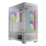 Gabinete Gamer Gamdias Atlas M1 Branco Mid Tower c/ 3 Fans ARGB