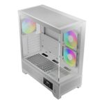 Gabinete Gamer Gamdias Atlas M1 Branco Mid Tower c/ 3 Fans ARGB