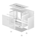 Gabinete Gamer DeepCool CH160 Mesh Branco Mini-ITX - R-CH160-WHNMI0-G-1