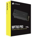SSD Corsair MP700 Pro 1TB NVMe PCIe 5.0 M.2 2280 Com Dissipador Leitura 11700MB/s Gravação 9600MB/s - CSSD-F1000GBMP700PRO