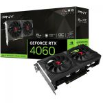 Placa de Vídeo PNY XLR8 NVIDIA GeForce RTX 4060 8GB GDDR6 VERTO - VCG40608DFXPB1-O