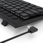 Teclado Mecânico Gamer Redragon Horus Mini 60% Low Profile RGB Preto Switch Marrom - K632-RGB (PT-BROWN)
