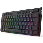 Teclado Mecânico Gamer Redragon Horus Mini 60% Low Profile RGB Preto Switch Marrom - K632-RGB (PT-BROWN)