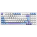 Teclado Mecanico Gamer Sem Fio Redragon Gloria Pro RGB Branco e Azul Compacto Switch Bumblebee ABNT2 - K664WBP-RGB-PRO (PT-BUMBLEBEE)