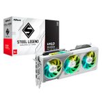 Placa de Vídeo ASRock AMD Radeon RX 9070 XT Steel Legend 16GB GDDR6 - RX9070XT SL 16G