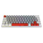 Teclado Mecânico Gamer PCYES Kuromori White Ghost Switch Vermelho LED Rainbow ABNT2 - PTKMWG60RD