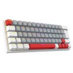 Teclado Mecânico Gamer PCYES Kuromori White Ghost Switch Vermelho LED Rainbow ABNT2 - PTKMWG60RD