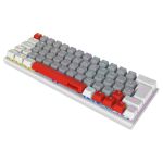 Teclado Mecânico Gamer PCYES Kuromori White Ghost Switch Vermelho LED Rainbow ABNT2 - PTKMWG60RD