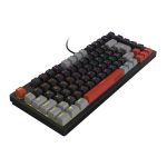 Teclado Mecânico Gamer PCYES Kirin Black Vulcan Switch Azul LED Rainbow ABNT2 - PTKR75BL