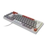 Teclado Mecânico Gamer PCYES Kirin White Ghost Switch Vermelho LED Rainbow ABNT2 - PTKRWG75RD