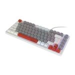 Teclado Mecânico Gamer PCYES Kirin White Ghost Switch Vermelho LED Rainbow ABNT2 - PTKRWG75RD