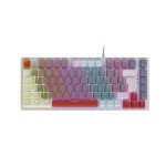 Teclado Mecânico Gamer PCYES Kirin White Ghost Switch Vermelho LED Rainbow ABNT2 - PTKRWG75RD