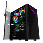 Gabinete Gamer Gamdias Argus E4 Elite RGB Preto Mid Tower - ARGUS E4 ELITE