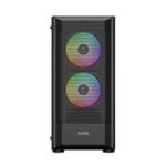 Gabinete Gamer Gamdias Aura GC6 Preto com 3 Fans ARGB Mid Tower - AURA GC6 ARGB