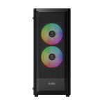 Gabinete Gamer Gamdias Aura GC6 Elite Preto com 3 Fans ARGB Mid Tower - AURA GC6 Elite ARGB