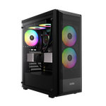 Gabinete Gamer Gamdias Aura GC6 Elite Preto com 3 Fans ARGB Mid Tower - AURA GC6 Elite ARGB