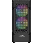 Gabinete Gamer Gamdias Aura GC7 Preto com 3 Fans ARGB Mid Tower - AURA GC7 ARGB
