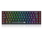Teclado Mecânico Gamer Sem Fio Redragon Ryze Pro RGB Preto Switch Marrom ABNT2 - K633RGB-PRO (PT-BROWN)
