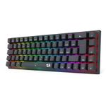 Teclado Mecânico Gamer Sem Fio Redragon Ryze Pro RGB Preto Switch Marrom ABNT2 - K633RGB-PRO (PT-BROWN)