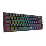 Teclado Mecânico Gamer Sem Fio Redragon Ryze Pro RGB Preto Switch Marrom ABNT2 - K633RGB-PRO (PT-BROWN)