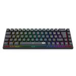 Teclado Mecânico Gamer Sem Fio Redragon Ryze Pro RGB Preto Switch Marrom ABNT2 - K633RGB-PRO (PT-BROWN)