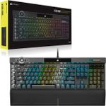 Teclado Mecânico Óptico Gamer Corsair K100 RGB OPX Switch Preto - CH-912A01A-NA