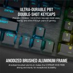 Teclado Mecânico Óptico Gamer Corsair K100 RGB OPX Switch Preto - CH-912A01A-NA