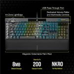 Teclado Mecânico Óptico Gamer Corsair K100 RGB OPX Switch Preto - CH-912A01A-NA