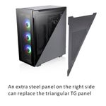 Gabinete Gamer Thermaltake Divider 500 TG ARGB Mid Tower Preto - CA-1T4-00M1WN-01