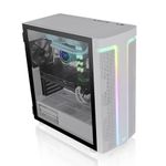 Gabinete Gamer Thermaltake H590 TG ARGB Mid Tower Branco - CA-1X4-00M6WN-00