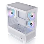 Gabinete Gamer Thermaltake View 170 TG Snow c 3 Fans ARGB Mid Tower Branco - CA-1Z4-00M6WN-00