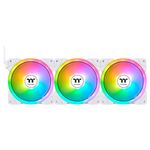 Kit 3x Cooler Thermaltake Swafan EX12 ARGB Branco - CL-F169-PL12SW-A