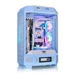 Gabinete Gamer Thermaltake The Tower 300 Hydrangea Blue com 2 fans ARGB Mid Tower - CA-1Y4-00SFWN-00