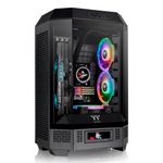 Gabinete Gamer Thermaltake The Tower 300 Preto com 2 fans ARGB Mid Tower - CA-1Y4-00S1WN-00