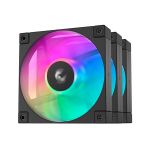 Kit 3x Cooler DeepCool FD12 120mm ARGB Preto - R-FD12-BKAPN3-G