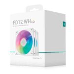 Kit 3x Cooler DeepCool FD12 120mm ARGB Branco - R-FD12-WHAPN3-G