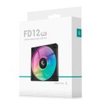 Cooler DeepCool FD12 120mm ARGB Preto - R-FD12-BKAPN1-G