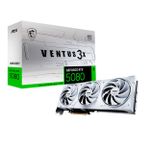 Placa de Vídeo MSI NVIDIA GeForce RTX 5080 Ventus 3X OC White 16GB GDDR7 - 912-V531-202