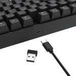 Teclado Mecânico Gamer Sem Fio Redragon Kumara Elite Rainbow Preto Switch Marrom - K552-KRS (PT-BROWN)